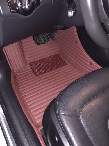 Wine Red Stripe AUTOO Car Mats Set photo review